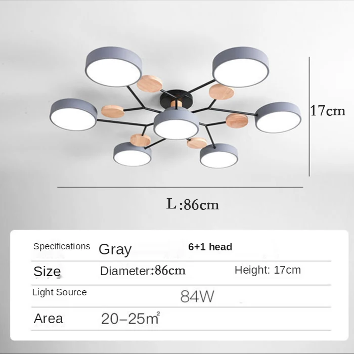 7 head gray