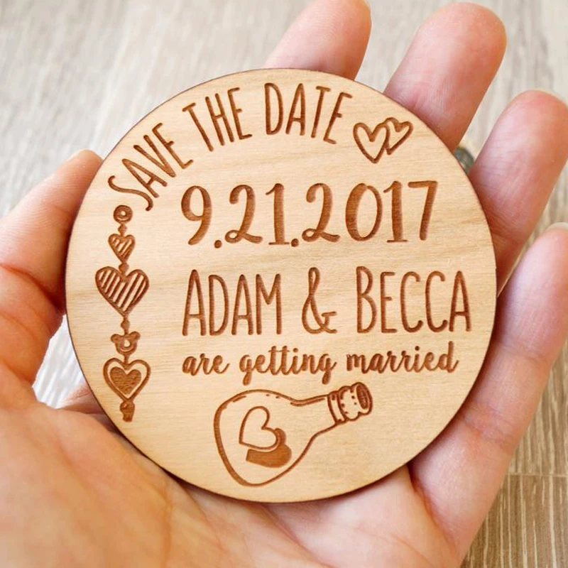  Save the Date magnets wedding save the dates wooden magnets rustic save the date magnetsWedding Inv - 4000166921638