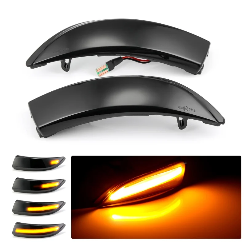 

For Ford Fiesta Mk7 2008-2017 For Ford B-Max 2012-2017 Dynamic Turn Signal Light LED Side Rearview Mirror Sequential Indicator