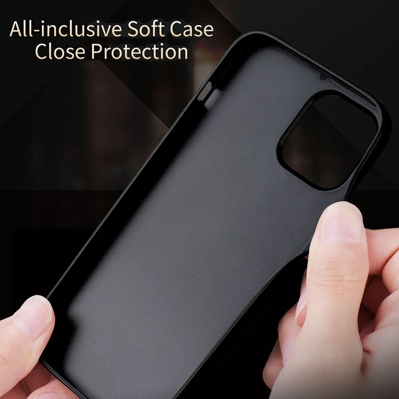 X-Level PU Leather Case For iPhone 12 Pro Max Shockproof Soft Silicone edge Back Phone Cover For iPhone 12 Mini Case