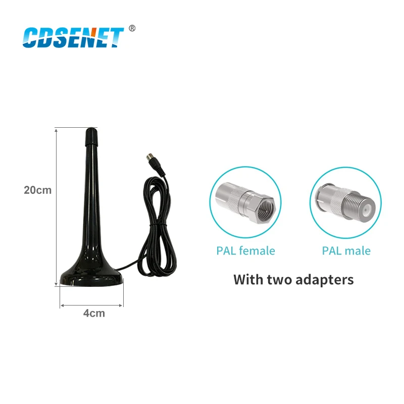 FM DAB Adjustable Magnetic Antenna 3dBi PAL Female PAL Male TXFM-XPL-300TV for Radio Office home