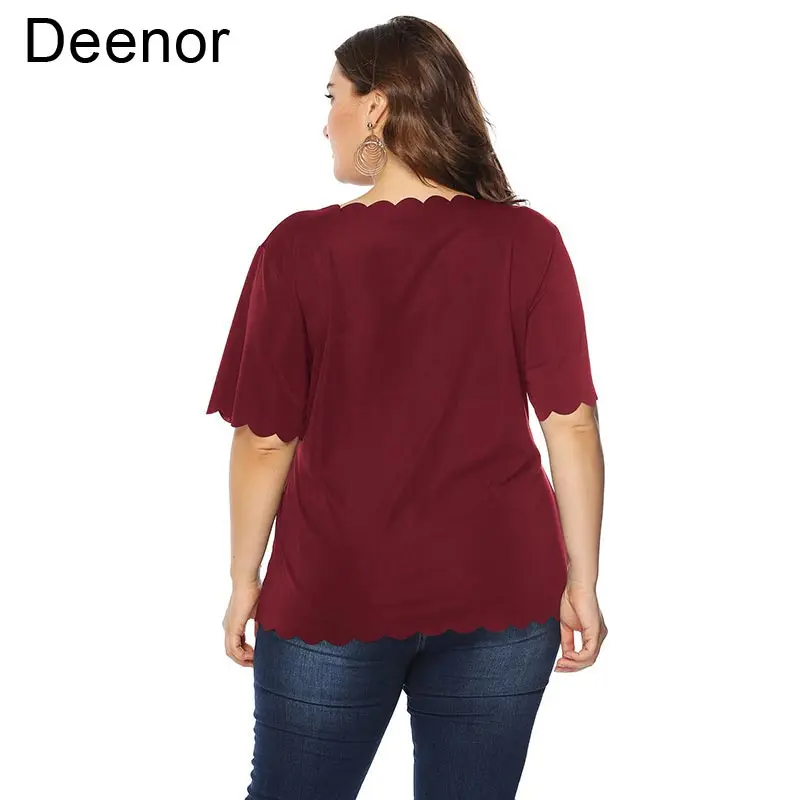 Рисунок 6 - Женская летняя Однотонная футболка Deenor