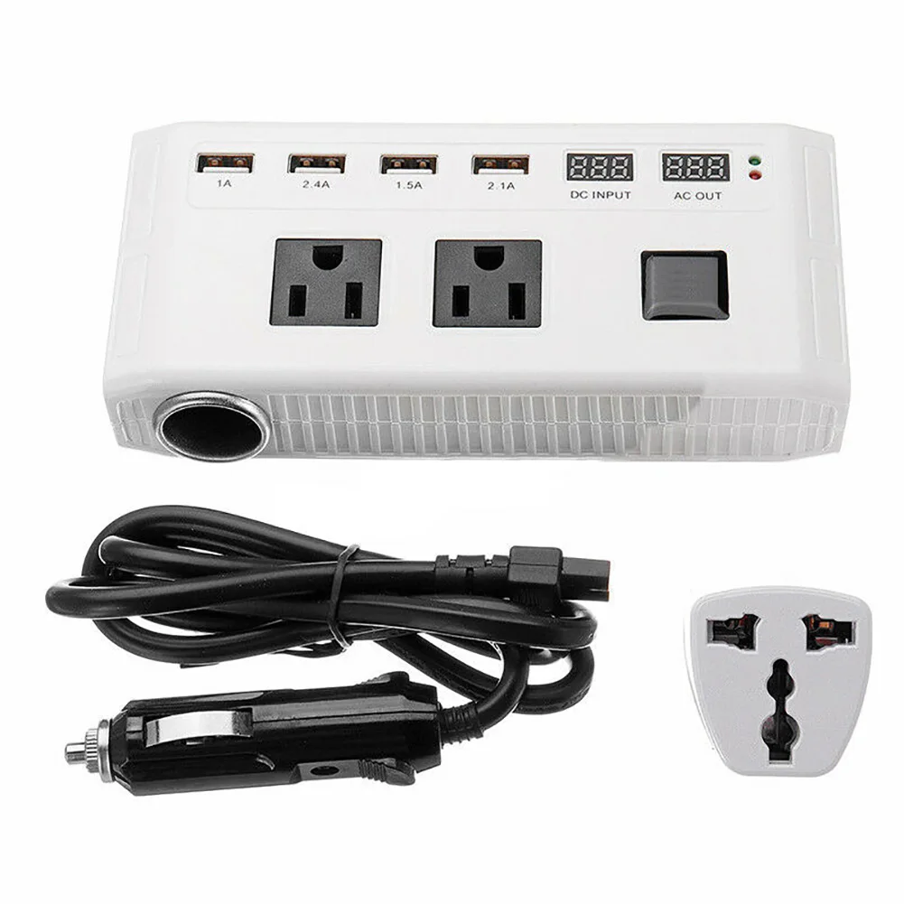 AC110V AC220V зарядное устройство DC12V прочные автомобильные аксессуары напряжения инвертирующий usb-усилитель мощности конвертер модифицированный синусоидальный волна 200 Вт/250 Вт практичный