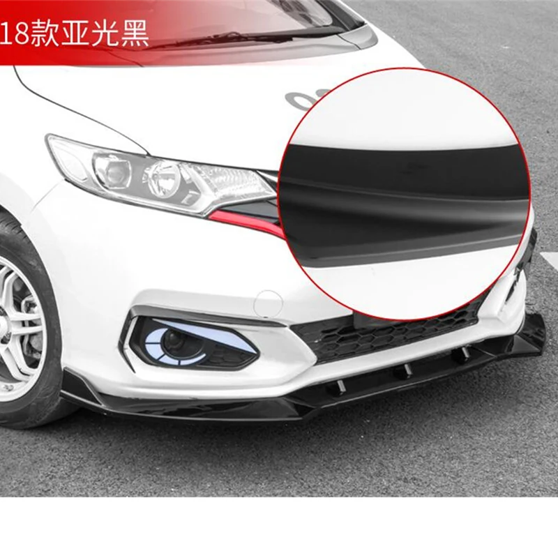 CEYUSOT автомобильный передний бампер для Honda Fit Jazz Body Kit диффузор дефлектор спойлер сплиттер для губ джазовый спойлер 18