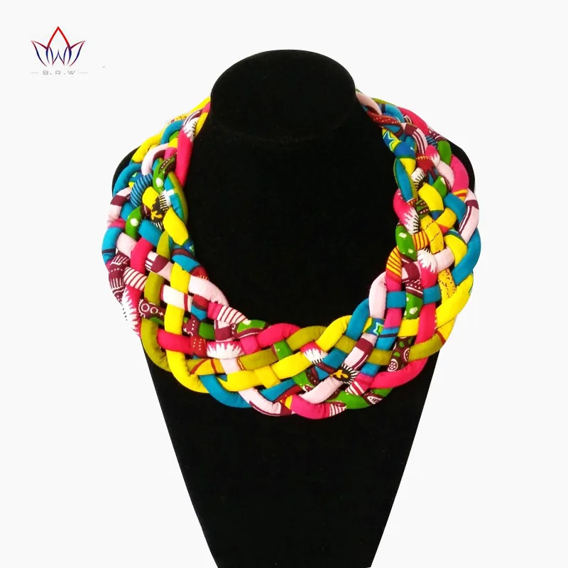 2020 Новое Африканское ожерелье ручной работы с золотым принтом узлом в виде