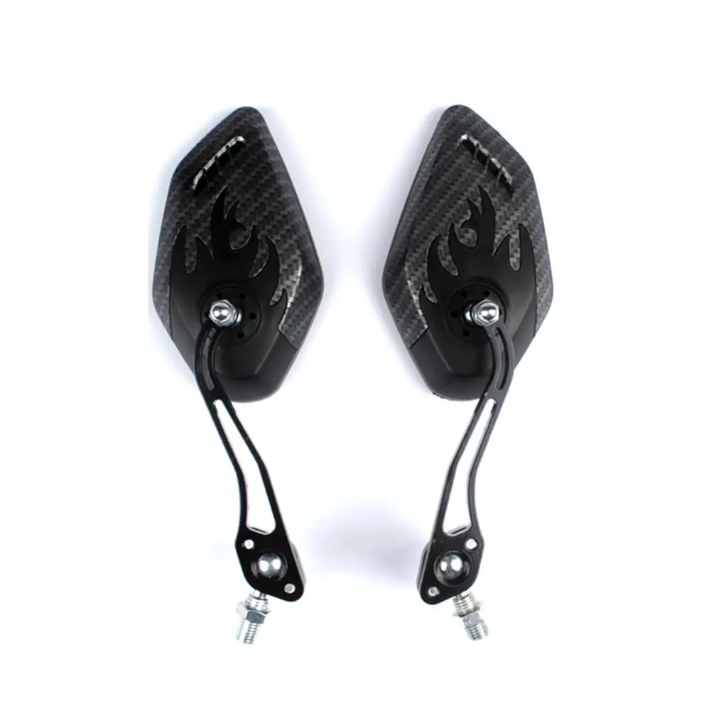 

Bike Rearview Mirror Cycling Mirror Bicycle Carbon Pattern Rearview Mirror Riding Equipment 3K Pattern Convex Mirror Reflector