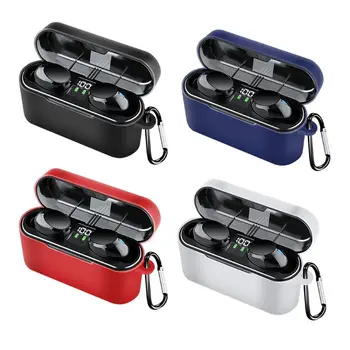 

Dust-proof Protective Cover Soft Silicone Case with Carabiner for Soaiy A1S Bluetooth Headphones Headset