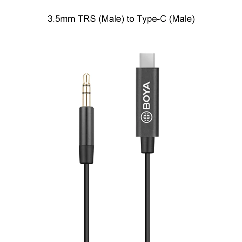 K2 BOYA телефон микрофонный аудио адаптер кабель TRRS TRS для освещения тип-c для iPhone huawei samsung Xiaomi смартфон Vlog видео микрофон - Цвет: K2