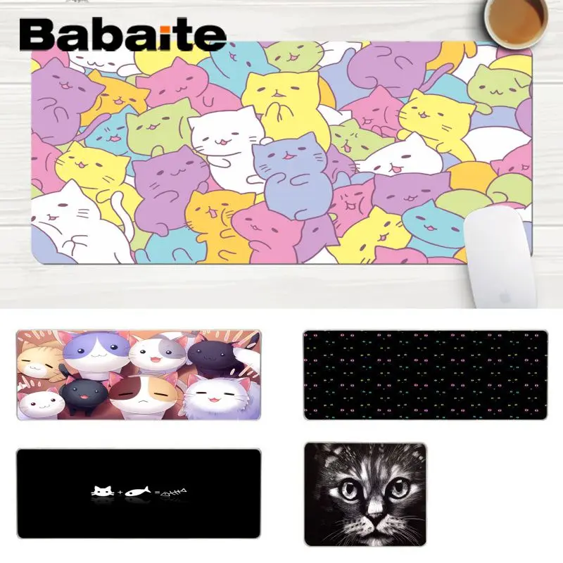 Babaite Custom Skin Cute Animal Cat DIY дизайн игровой с узором коврик для мыши для ноутбука игровой коврик для мыши Коврик для мыши игровой коврик для мыши