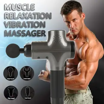 

Massage Fascia Gun Muscle Relaxer Vibration Massager Fitness Equipment Exercising Muscle Pain Relief Body Shaping