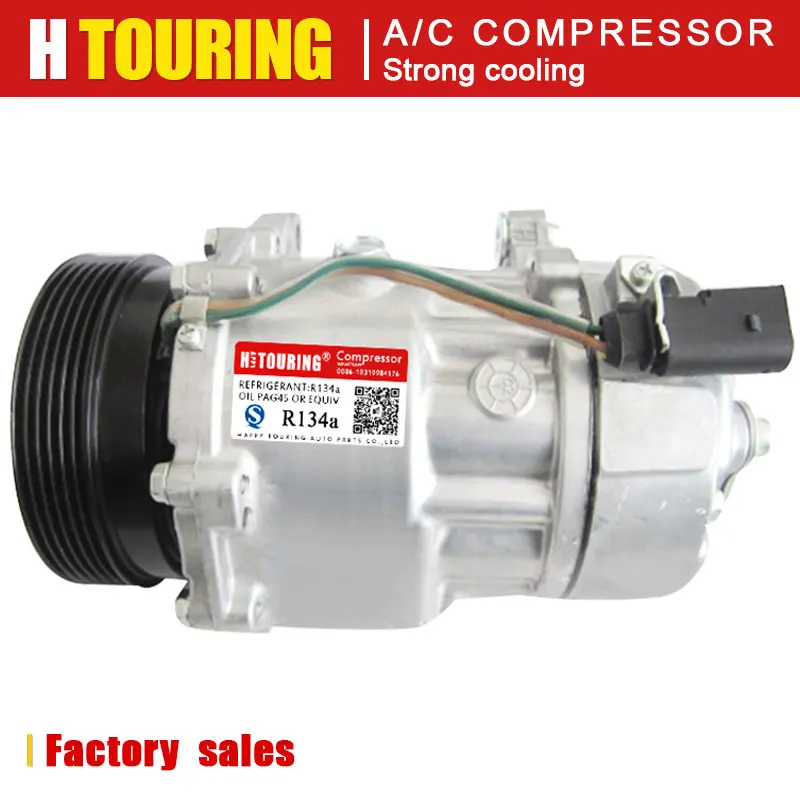 Для компрессора sd7v16 ac a/c для Volkswagen Beetle Golf Jettas 1 8 9 2 0 L 1J0820805 1J0820803A | Автомобили и