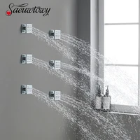 Brass 4/6pcs Shower Body Massage Spray Jets Bath SPA Massage Jets Shower Sprayer Nozzle Bathroom Accessories 1