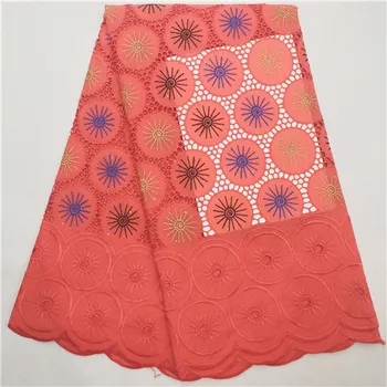 

wholesale price 5yards african eyelet swiss voile lace fabric good quality cotton lace fabric hollow out lace fabric A32AU241