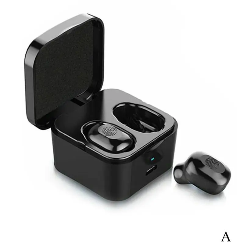 Мини беспроводные Bluetooth наушники в ухо спортивная Гарнитура вкладыши зарядка 8 XR наушники Mic Box для IPhone Handsfree с L4I7