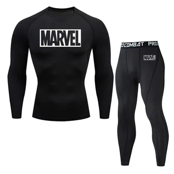 

Long underwear suit brand men's sports underwear tights jogging clothing Fitness thermal suit warm thermal underwear underpants