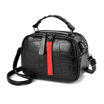 

New Fashion Flap Lattice Crossbody Bags for Women 2020 PU Leather Shoulder Messenger Bags lady Hand Bags Rivet Zipper Solid