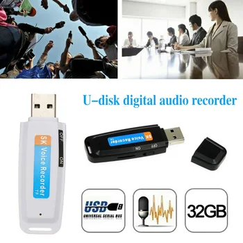 

Mini Dictaphone USB Voice Recorder Pen U-Disk Professional Flash Drive For 1-32GB Digital Audio Recorder Support TF Cards To 32g
