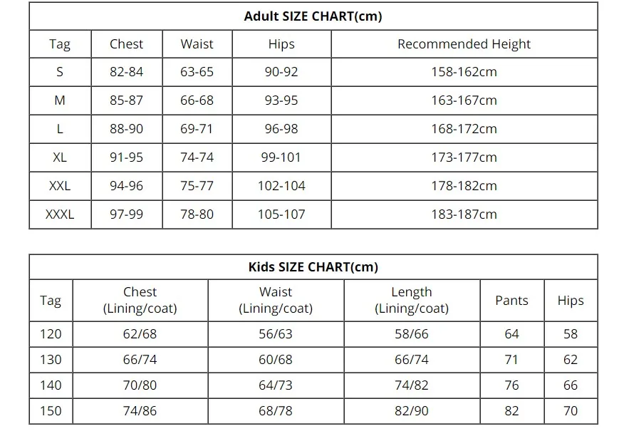 sizechart