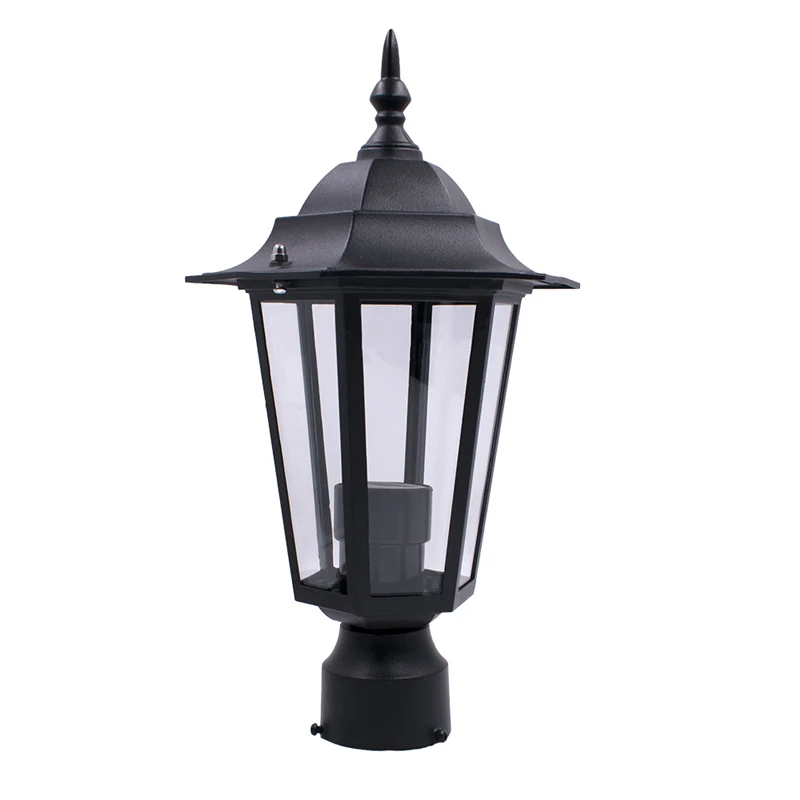 

Black E27 Outdoor Garden Decoration Street Light Lantern Lamp Head for Plaza Garden Yard AC110-220V