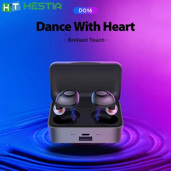 

D016 TWS Wireless Bluetooth Earphones Digital Power Display Hands-free Sprots Headphones 1200mAh Charging Bin Noise Reduction
