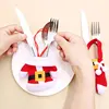 2022 New Year Gift Christmas Clothes Tableware Holder Cutlery Bag Xmas Noel Christmas Decorations for Home Dinner Table Decor ► Photo 2/6