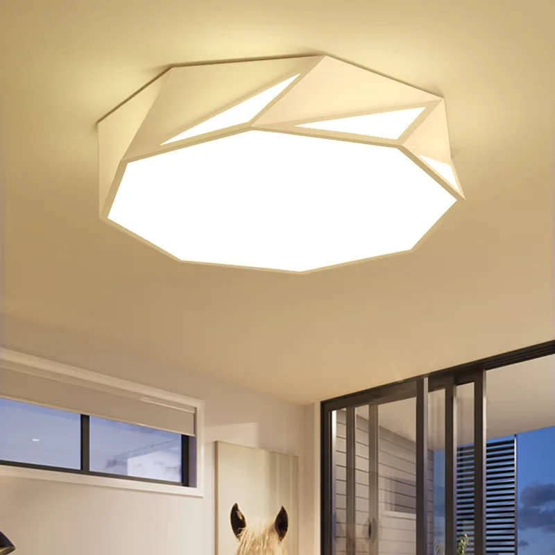 

Spot wholesale modern simple geometric led acrylic lamp personality living room dining room ceiling lamp