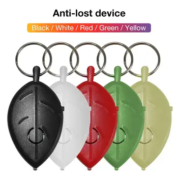 

New Key Ring Voice Control Anti-lost Device Leaf Mini Whistle Key Finder Flashing Beeping Remote Kids Key Bag Wallet Locators