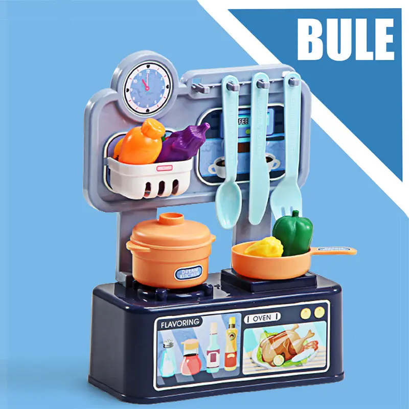 Children Toy 1 Set Role Play Mini Simulation Kitchenware Tableware Cookware Little Kitchen Cooking House Toy Children - Цвет: As picture