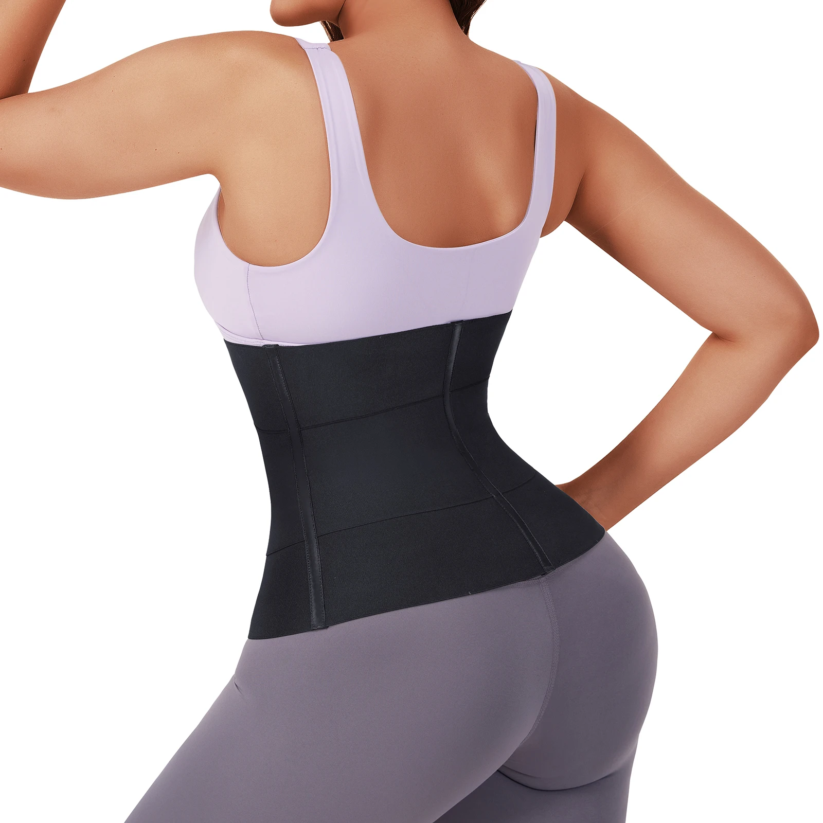 3 Pieces Of Segmented Breasted Snatch Me Up Bandage Wrap Waist Trainer