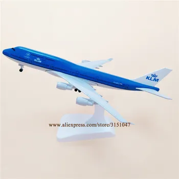

Alloy Metal Air Netherland KLM Airlines Boeing 747-400 Airplane Model Airways Plane Model W Wheels Diecast Aircraft Gifts 20cm