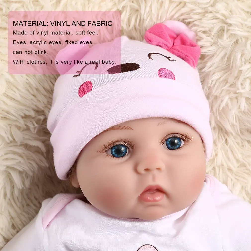55 см мягкие виниловые куклы Reborn Baby, ручная работа, дизайн, ткань, тело, силикон, реалистичные, живые, куклы, игрушки для детей, рождественские, для девочек