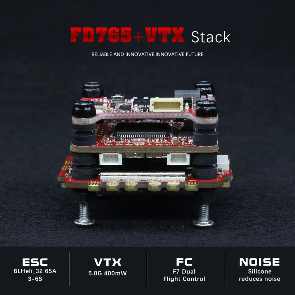 HGLRC вперед 65A 3-6S L431 BL32 4 в 1 ESC+ FD765-VTX F7 FC управление полетом для FPV гоночный Дрон аксессуары