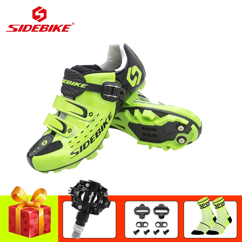 Y with pedals SIDEBIKE велосипедная обувь sapatilha ciclismo mtb мужская женская обувь для горного велосипеда SPD педали самофиксирующаяся дышащая обувь для верховой езды - Цвет: Y with pedals