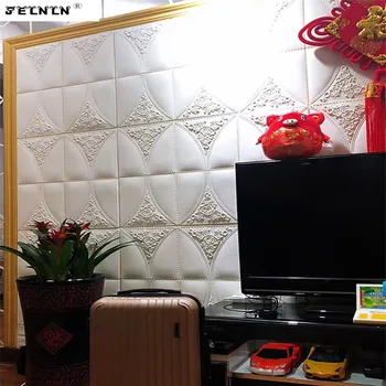 

3d stereo wall stickers bedroom bedside living room TV background waterproof soft bag sticky picture self-adhesive wallpaper