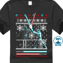 Звездные войны Рождественская Футболка мужская футболка боец одежда Рождественский подарок Топы хлопковые футболки Дарт Вейдер свитер черный 023390