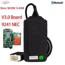 Nova v3.0 w0w 5.008 r2 9241nec diagnosticar wow com bluetooth livre keygen para multi marca carros diagnóstico scanner ferramenta de teste do carro