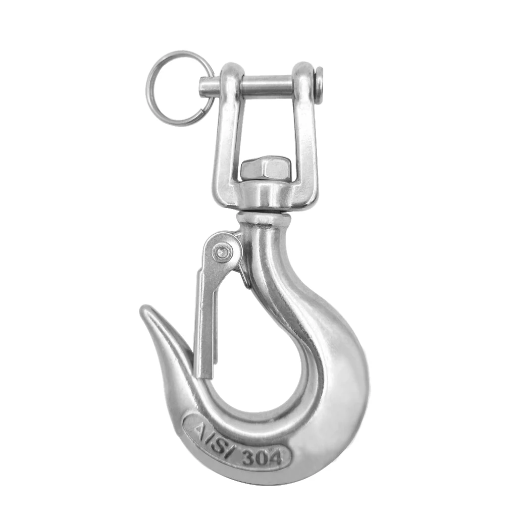 Stainless Steel 304 Spring Gate Snap Hook Clip Marine Grade Lobster Claw