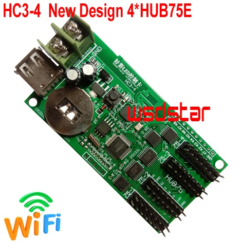 HC3-4 (заменить HC-1W &amp HC-1) RGB светодиодная карта управления 640*64 4 * HUB75E USB WIFI