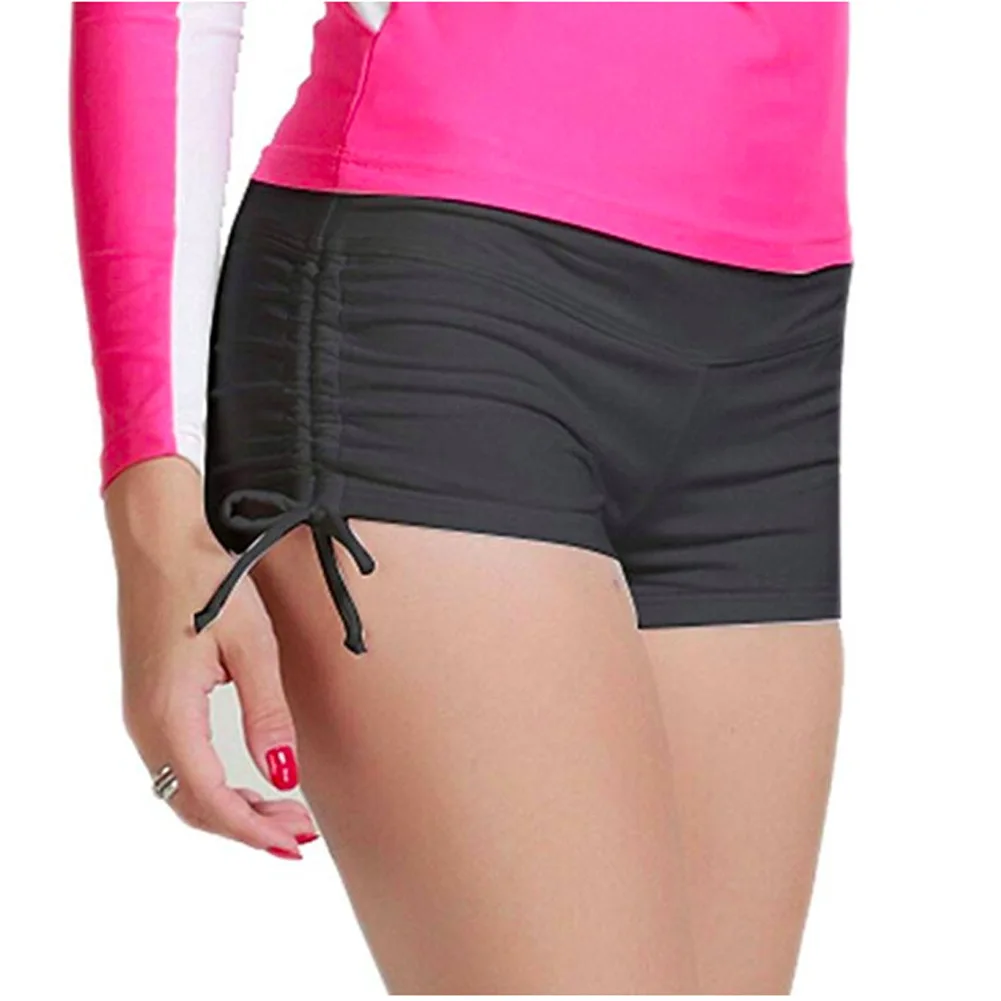

2018 Swimming Trunks Women's Base Anti-Exposure Boxer Sports Yoga Shorts Safe Swimming Trunks Drawstring