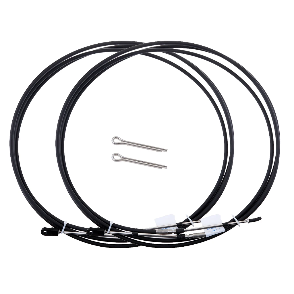 2pcs Marine Boat Outboard Engine Throttle Control Cable for YAMAHA Outboard 14FT