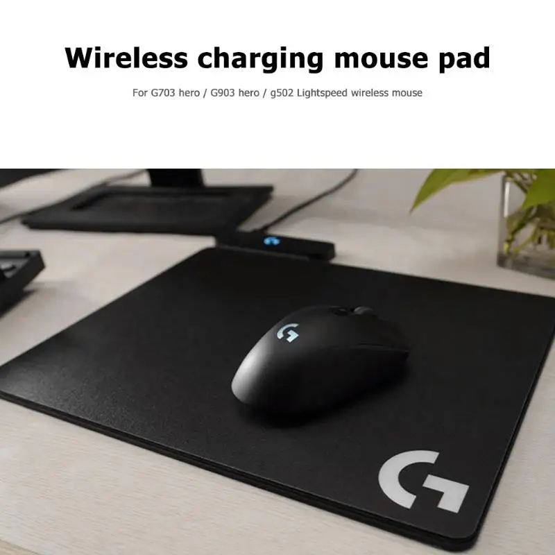 Logitech G PowerPlay RGB беспроводной зарядный коврик для мыши Lightspeed Беспроводная система зарядки Коврик для мыши G903 G703/G903 G703 Hero