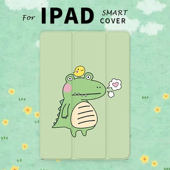 

Cute Crocodile Flip Cover case For iPad Pro 9.7 air 10.5 12.9 Air2 Mini 2 3 4 5 2019 Tablet Case For New ipad 9.7 2017 2018