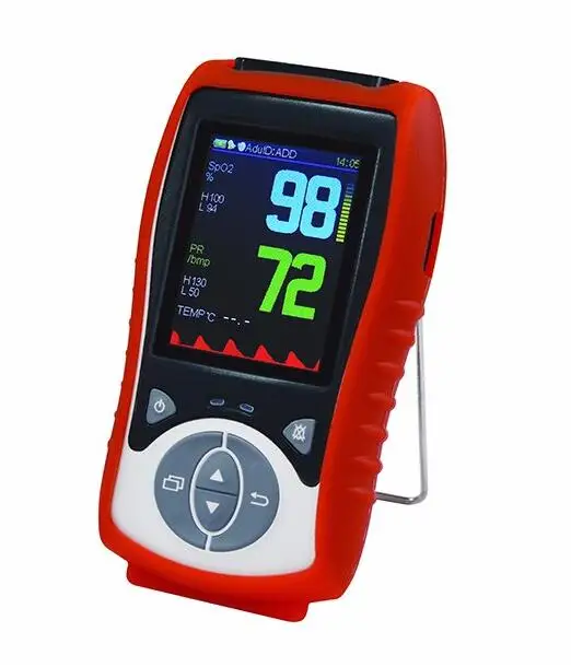 Рекламный 2,8 iinch lcd ручной пульсоксиметр с Spo2 и NIBP и PR оксиметр монитор портативный Пульсоксиметр