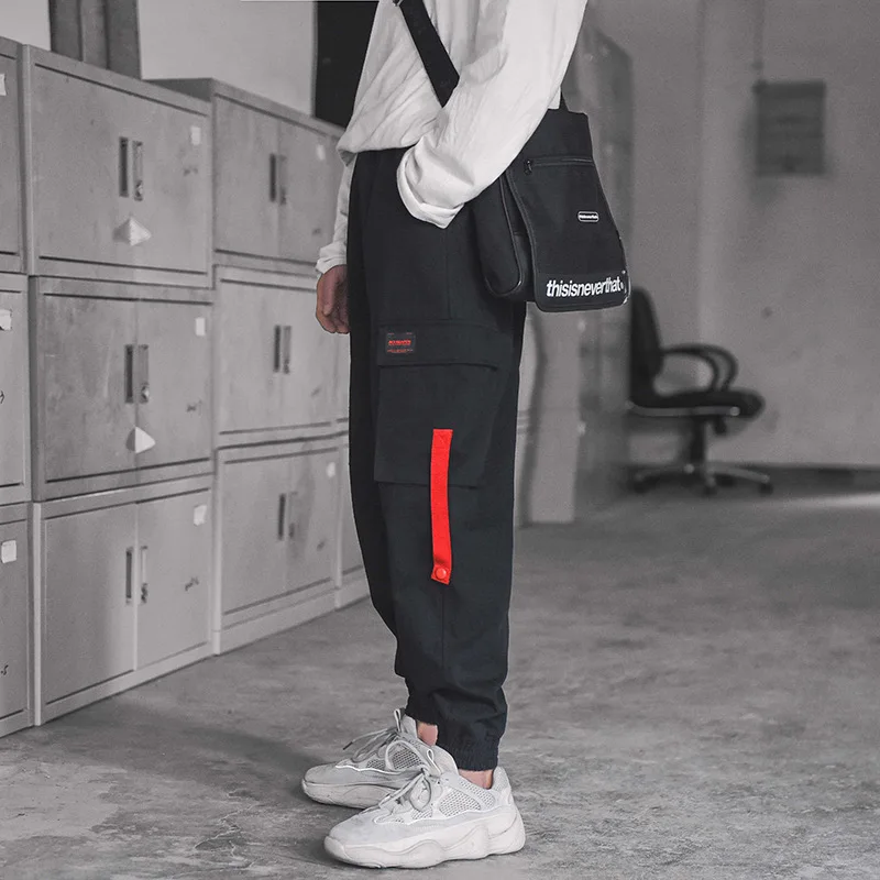 

Vertical Ze Produced 18aw Autumn Clothing National Trends Large Pocket Bib Overall Men's Loose-Fit Casual Sports Pants Fashion H