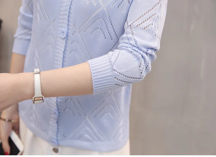 Весна осень женский вязаный кардиган пальто женский тонкий длинный рукав кардиган свитер открытые, на тонком каблуке трикотажная одежда топы