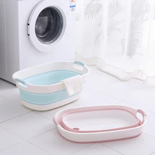 

Baby Shower Protable Bath Tub Folding Baby Shower Bathtub Portable Pet Bath Tubs Safety Security Bath Accessories Storage Basket