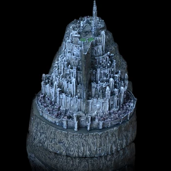 

[Funny] Lord of the Rings toy The Hobbit action figures Minas Tirith model statue toys model copper imitation novelty ashtray