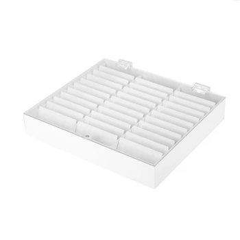 

Nail Manicure Storage Box 33 Grids Portable Adjustable Container Acrylic Organizer Nail Tools