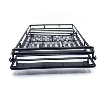 

Metal Roof Rack Luggage Carrier with 36 LED Spotlight bar For 1/10 RC Crawler Traxxas Trx4 RC4WD Wrangler Axial Scx10