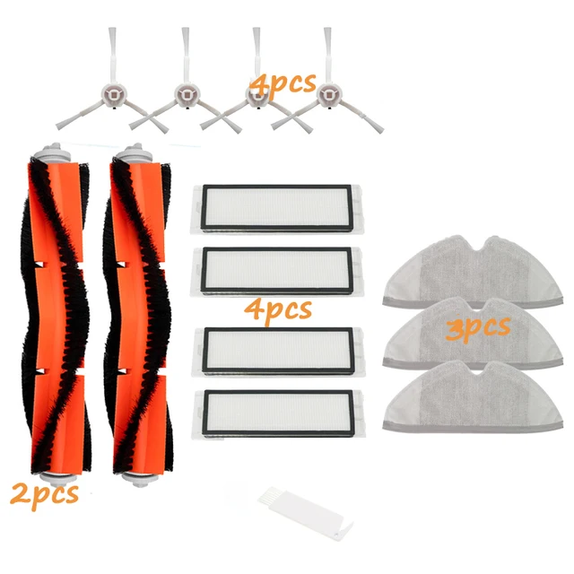 Mop Cloth Rags Water Tank Brush HEPA Filter for Xiaomi Mijia 1C 1T STYTJ01ZHM Mi Robot Vacuum Mop SKV4093GL Accessories Spare Kit 5